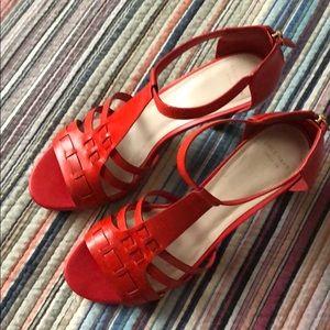 Fiery Orange Red Cole Haan Sandals - Size 9.5